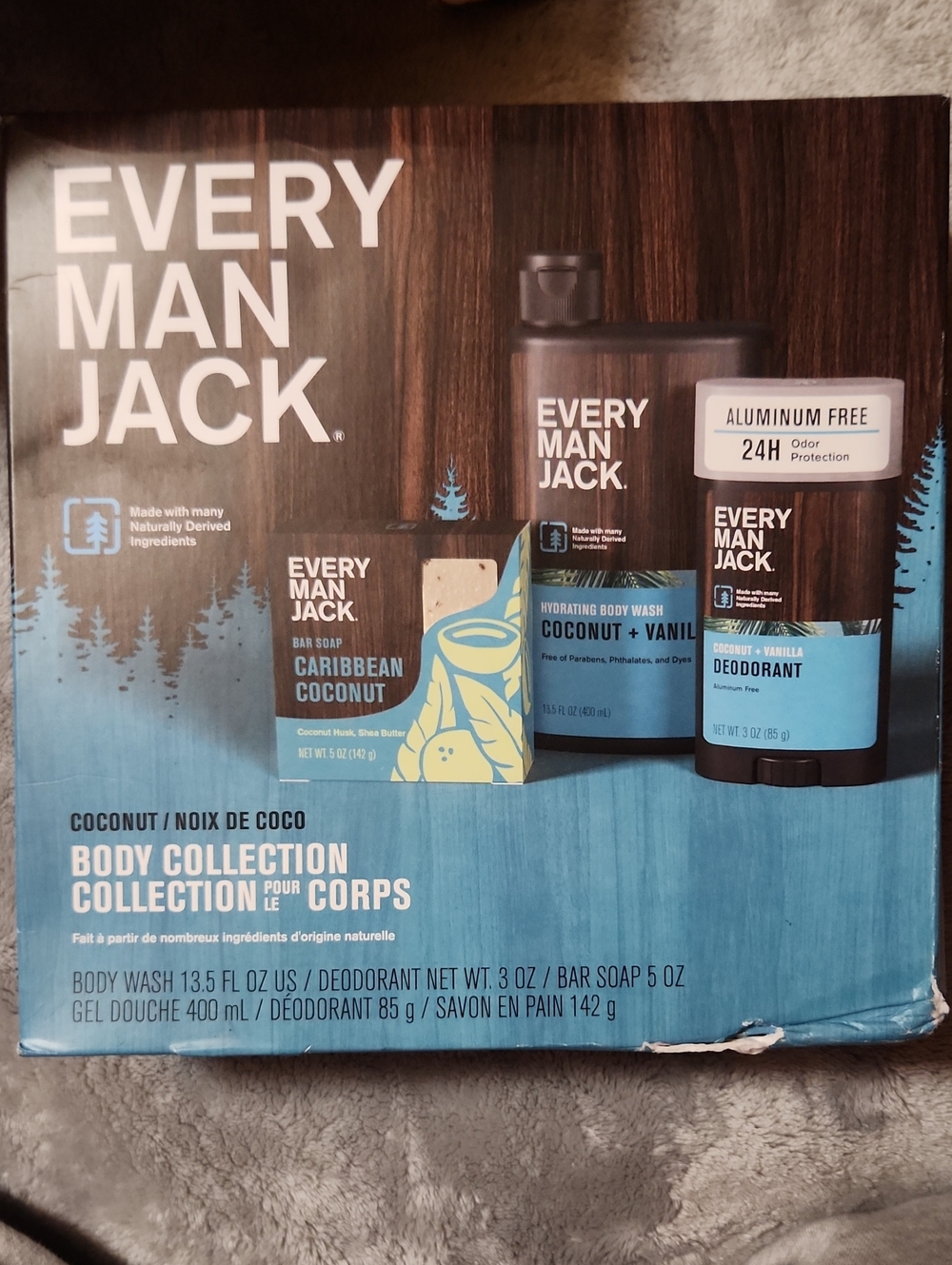 Every Man Jack Coconut Body Collection for Men - Blue